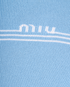 Miu Miu Knitted Cropped Top, &pound;380, Clothing, Blue, Viscose, Other view