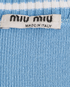 Miu Miu Knitted Cropped Top, &pound;380, Clothing, Blue, Viscose, Other view