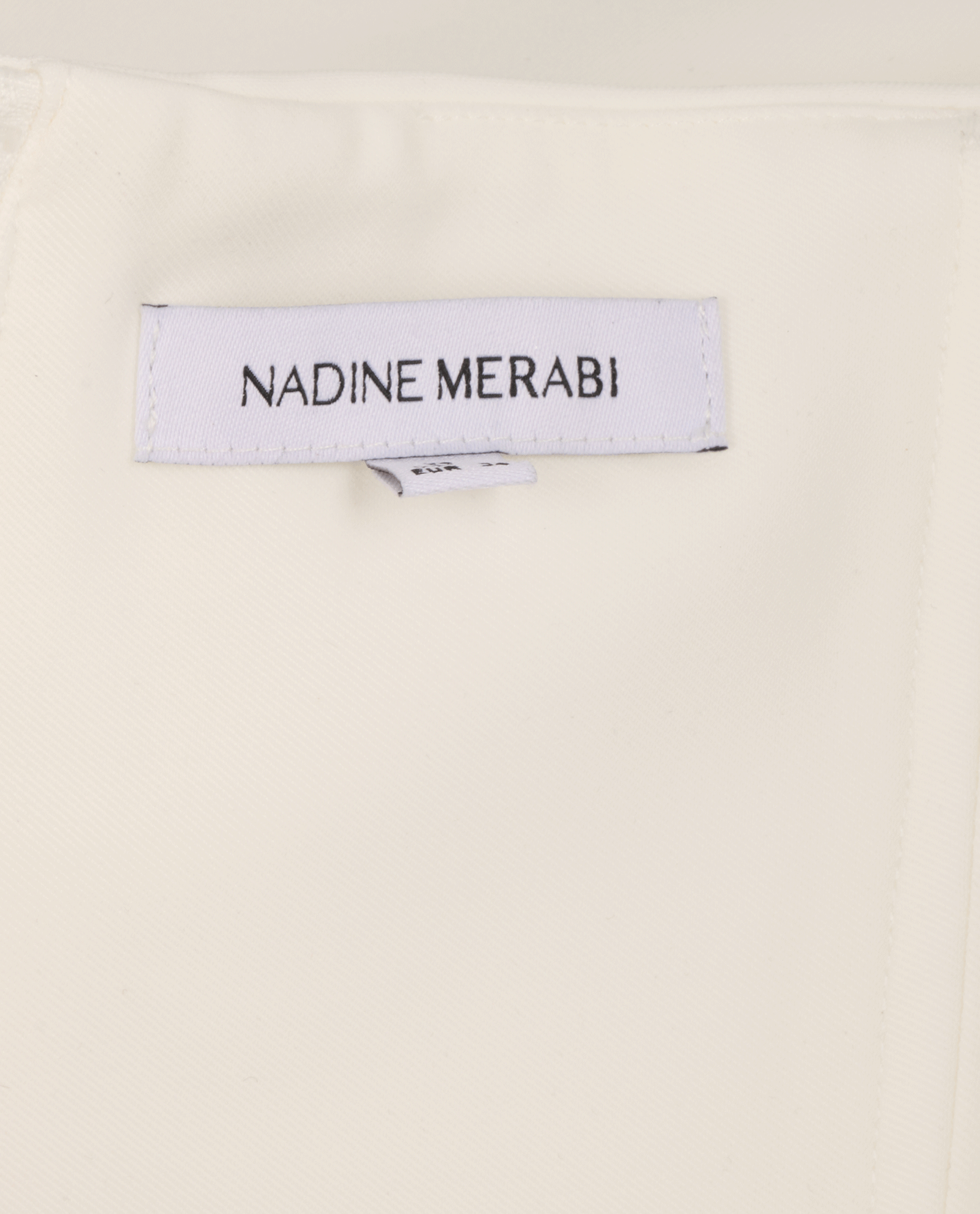 Nadine Merabi Bustier With Train, &pound;125, Clothing, White, Polyester (Polymer), Other view