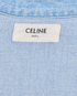 Celine Button-Up Shirt, &pound;320, Clothing, Blue, Cotton, Other view