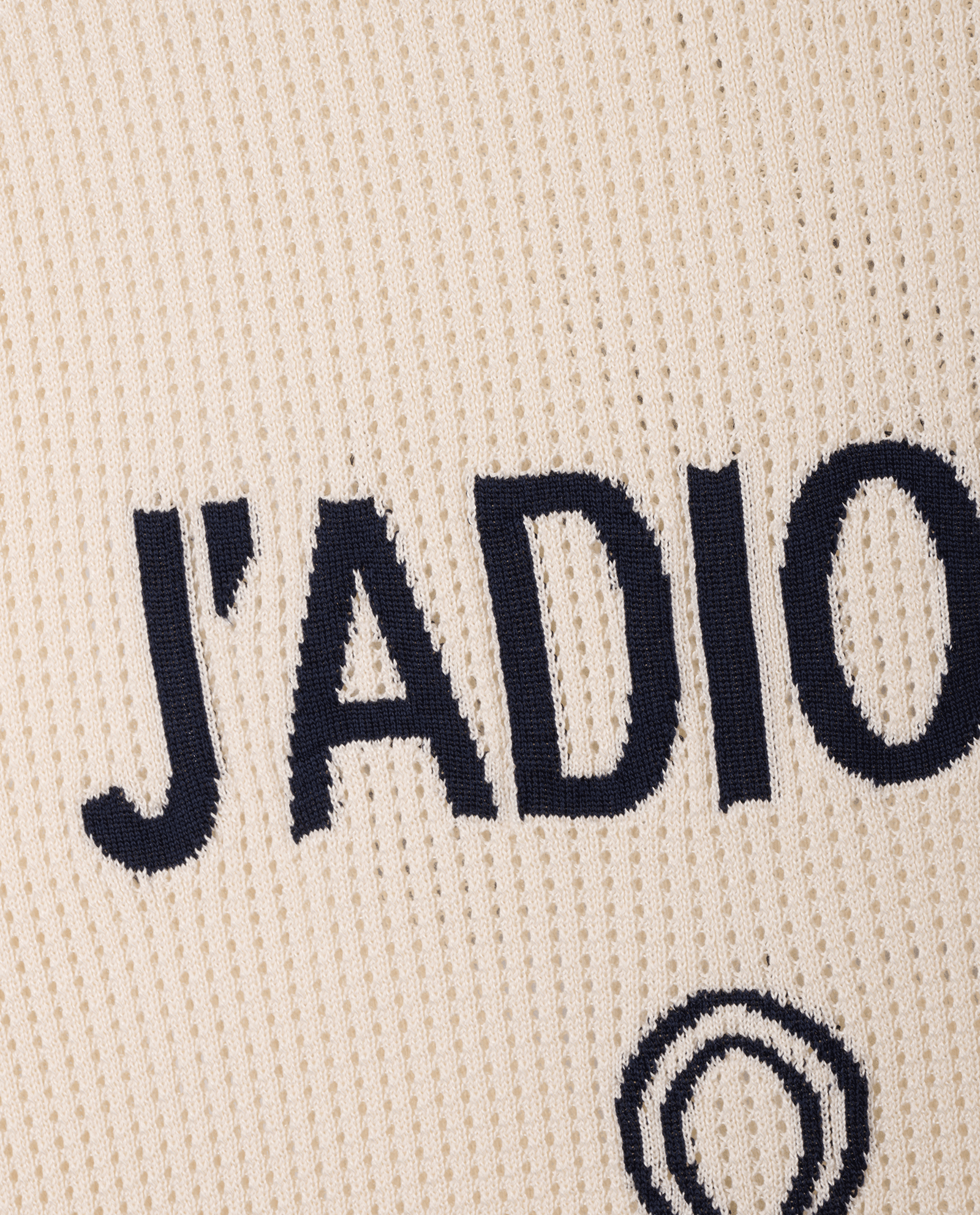 Christian Dior J'Adior 8 Knit Short-Sleeve Top, &pound;350, Clothing, Cream, Cotton/Silk, Other view