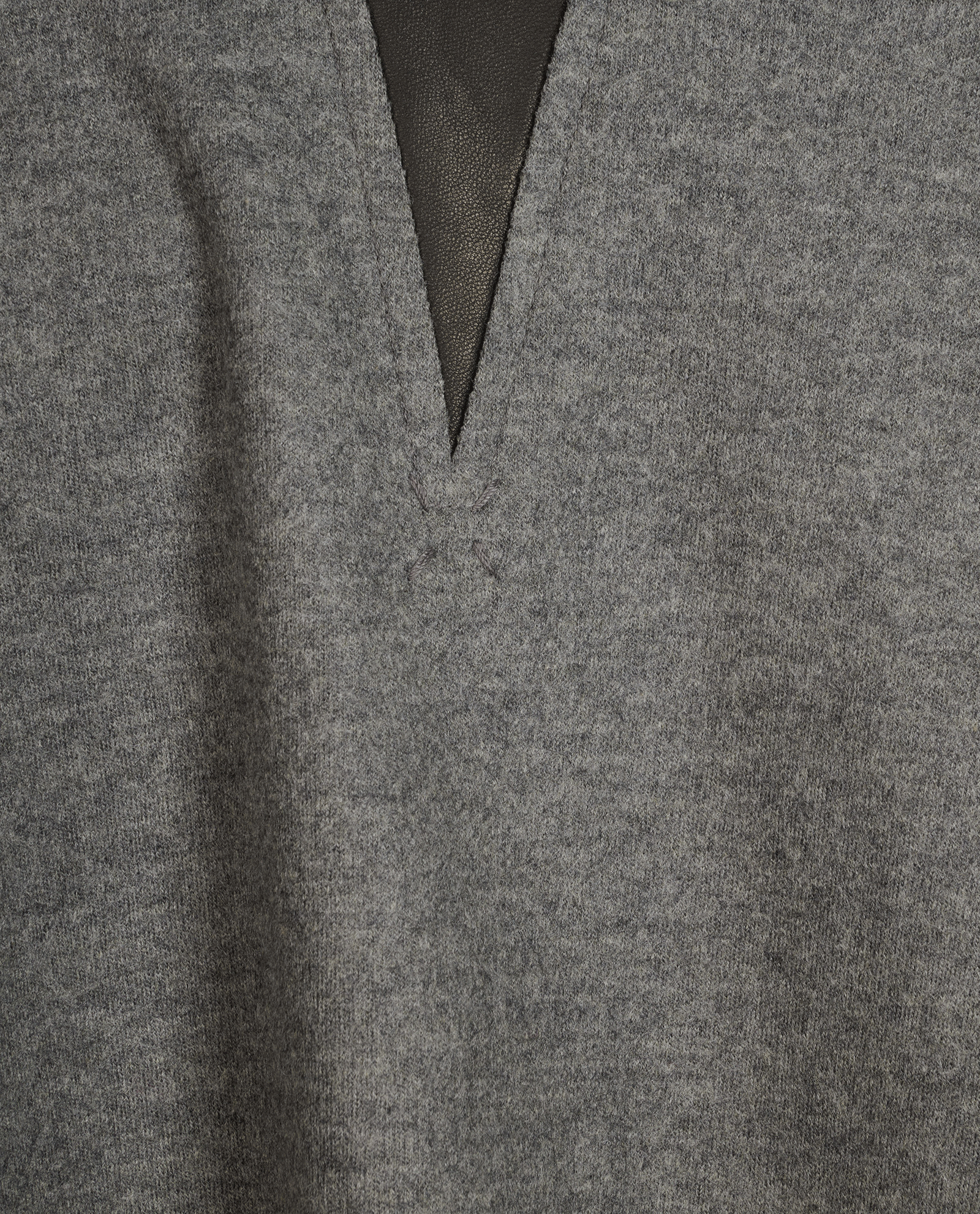 Fendi Tweed Contrast Sleeveless Top, &pound;90, Clothing, Black/Grey, Wool, Other view