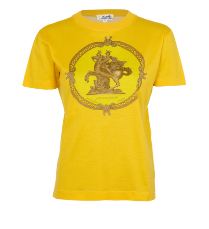 Hermes Printed T-Shirt, &pound;150, Clothing, Yellow, Cotton, Front view
