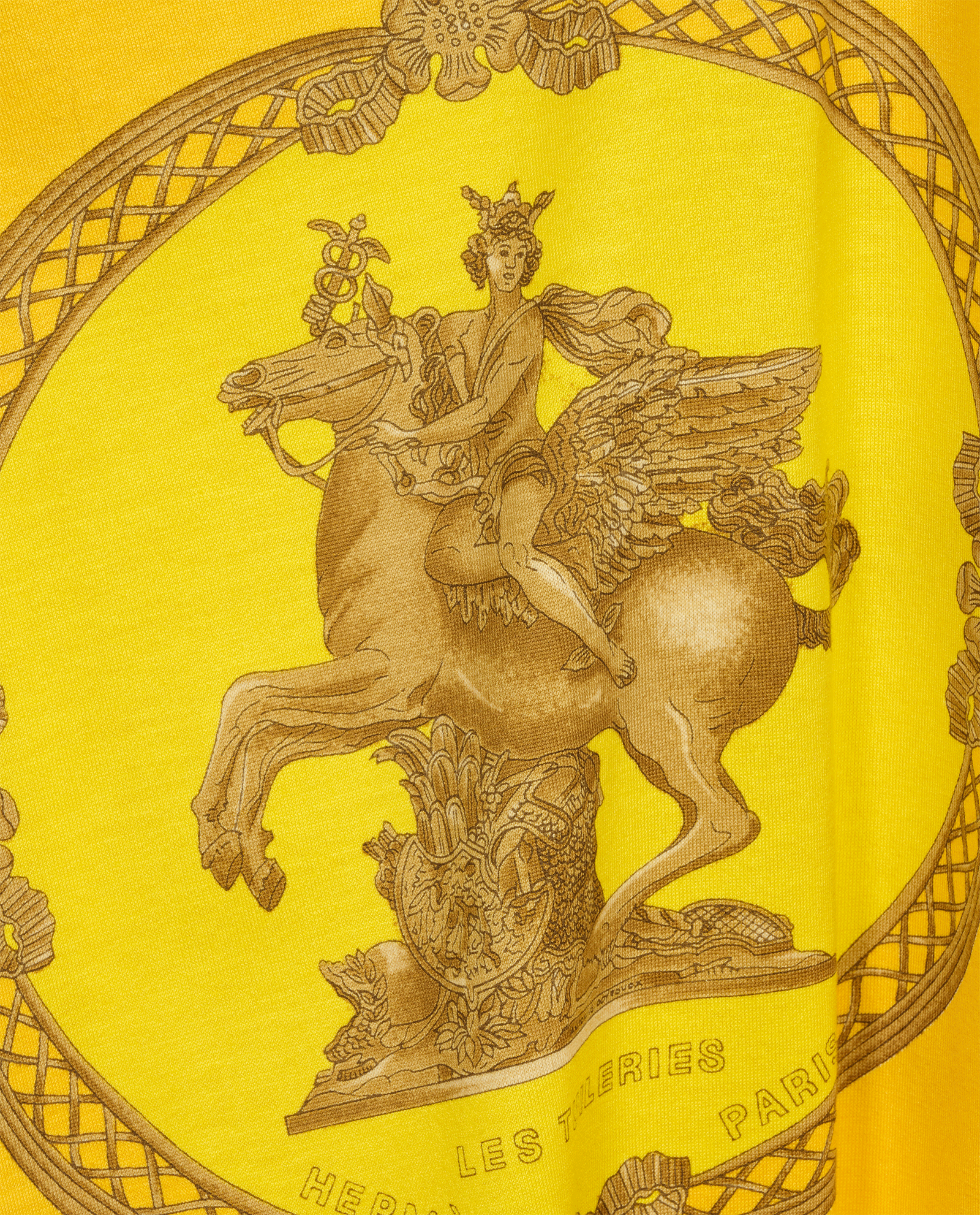Hermes Printed T-Shirt, &pound;150, Clothing, Yellow, Cotton, Other view