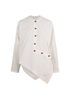 JW Anderson Asymmetric Knot Button Shirt, &pound;80, Clothing, White, Cotton, Front view