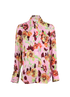 Victoria Beckham Floral Shirt, &pound;80, Clothing, Pink, Viscose, Front view