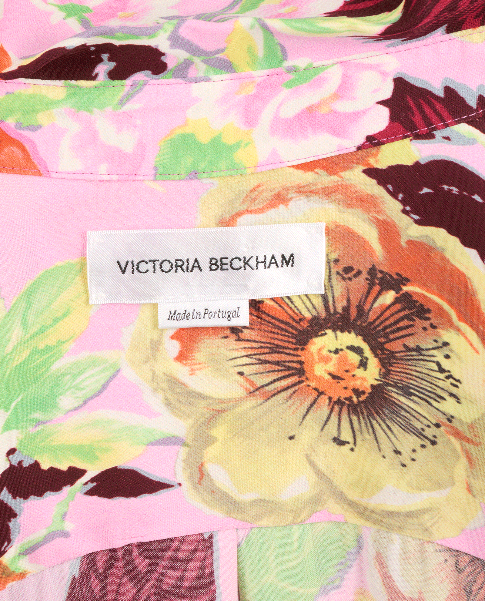 Victoria Beckham Floral Shirt, &pound;80, Clothing, Pink, Viscose, Other view
