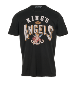 Dolce & Gabbana King's Angels T-Shirt,Mens, Cotton, Blk, Sz L, 3*