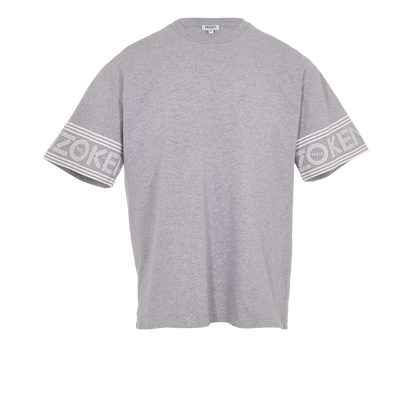 Kenzo Logo Printed Sleeves T-Shirt, &pound;60, Clothing, Grey, Cotton, Front view