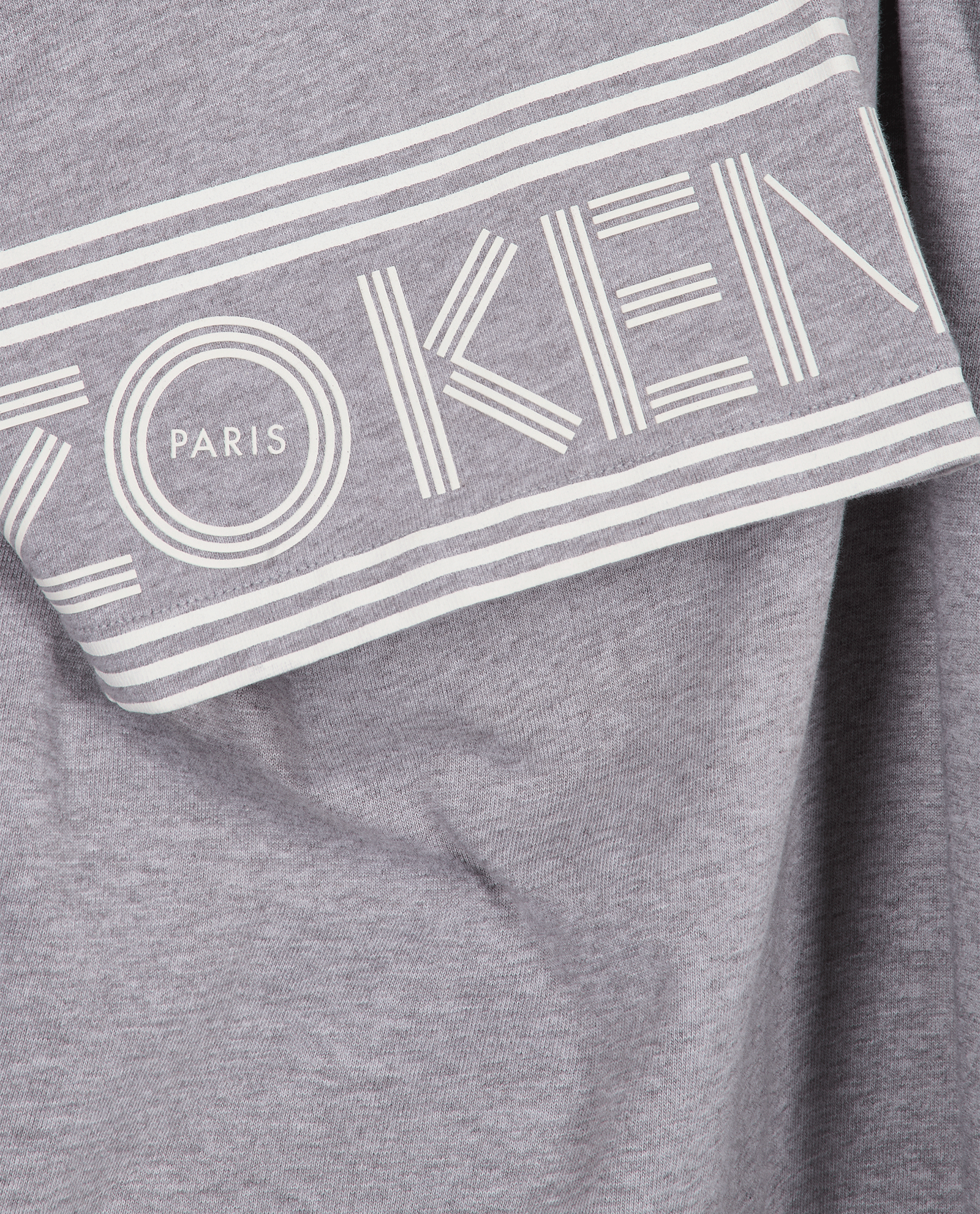 Kenzo Logo Printed Sleeves T-Shirt, &pound;60, Clothing, Grey, Cotton, Other view