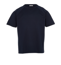 Moncler Logo Patch T-Shirt, Mens, Cotton, Navy, Sz XL, 2*