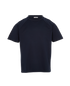 Moncler Logo Patch T-Shirt, &pound;110, Clothing, Navy, Cotton, Front view