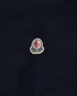 Moncler Logo Patch T-Shirt, &pound;110, Clothing, Navy, Cotton, Other view