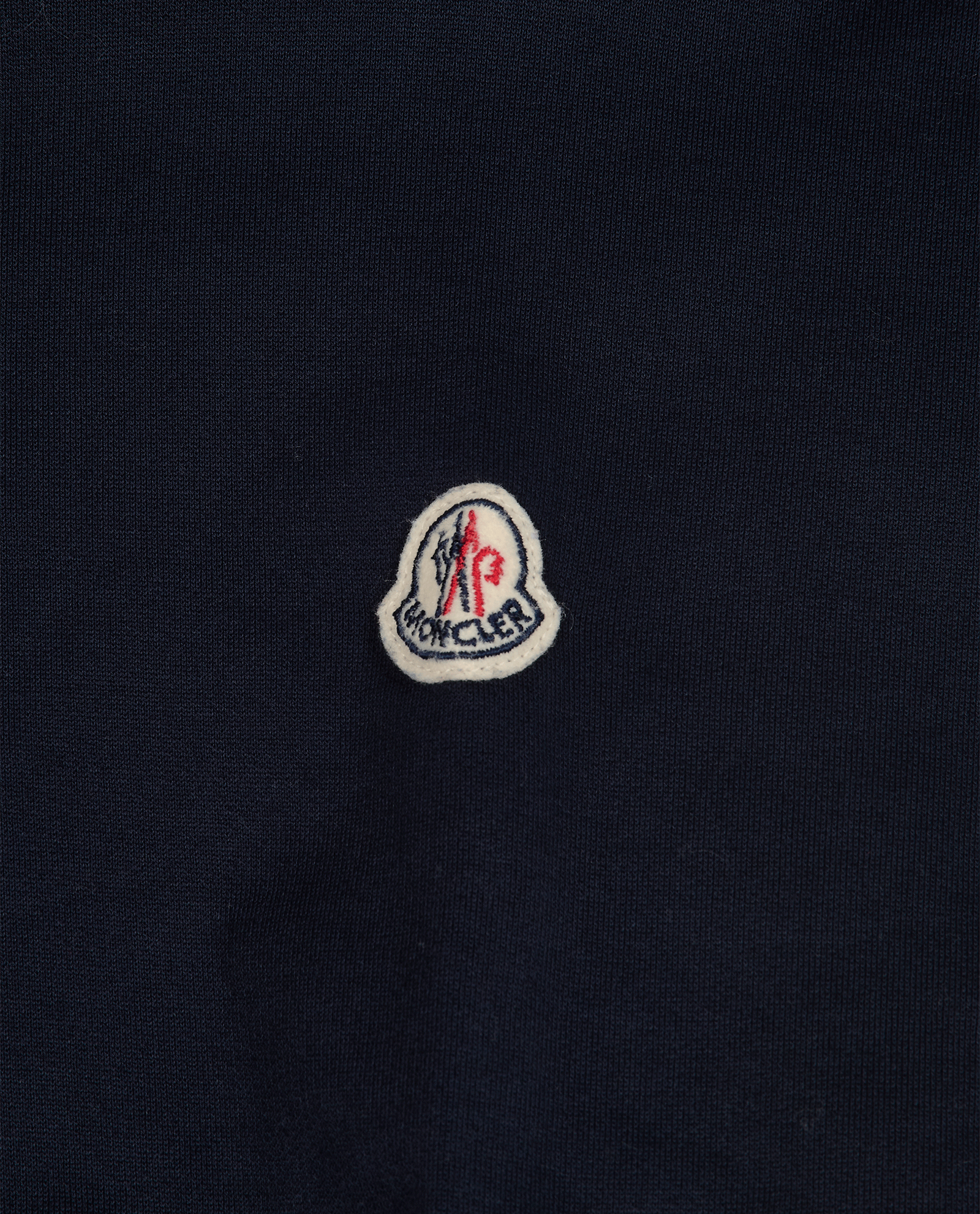 Moncler Logo Patch T-Shirt, &pound;110, Clothing, Navy, Cotton, Other view