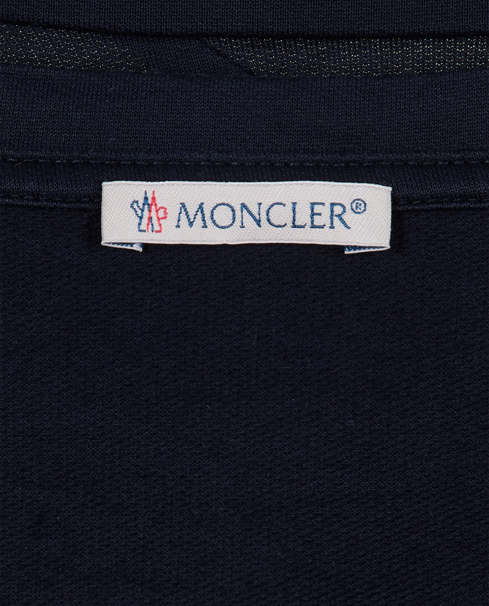 Moncler Logo Patch T-Shirt, &pound;110, Clothing, Navy, Cotton, Other view