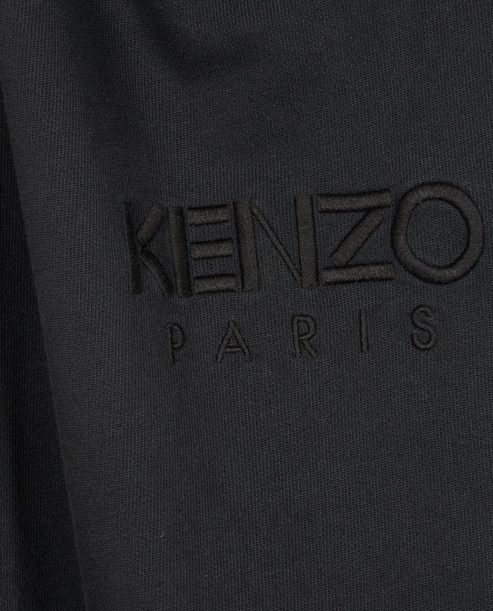 Kenzo Logo Embroidered T-Shirt, &pound;50, Clothing, Black, Cotton, Other view
