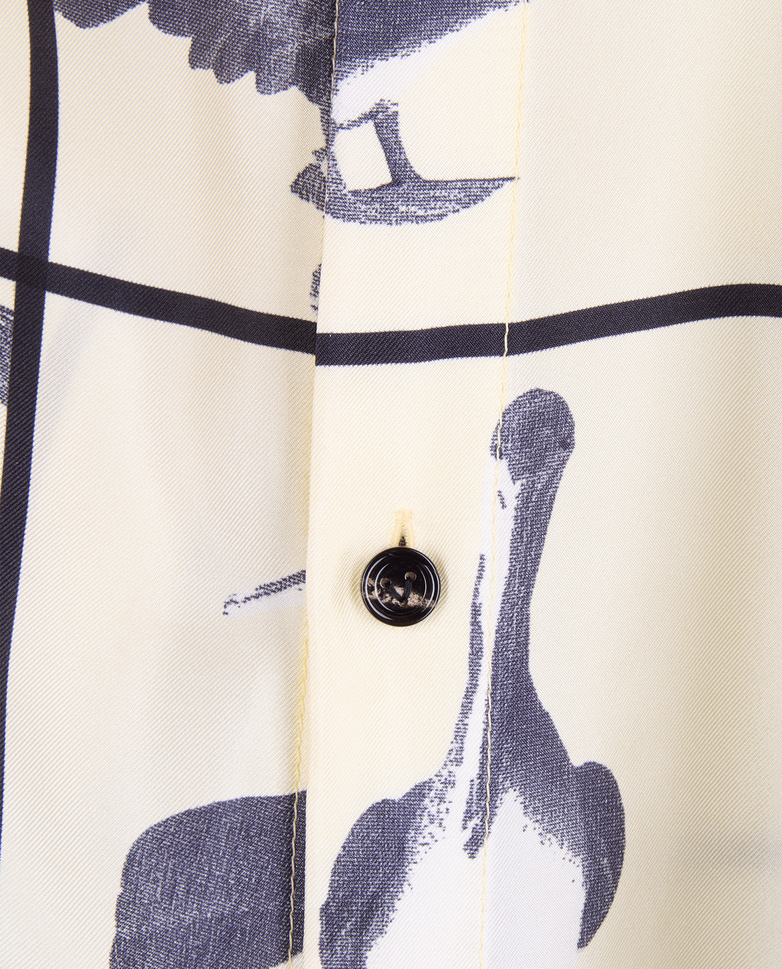 Bottega Veneta Pelican Print Shirt, &pound;220, Clothing, Cream, Silk, Other view