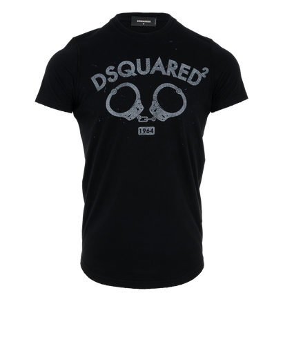 Dsquared2 Handcuffs T-shirt, &pound;50, Clothing, Black, Cotton, Front view