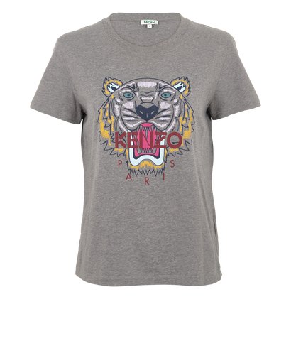 Kenzo Tiger T-Shirt, &pound;70, Clothing, Grey, Cotton, Front view