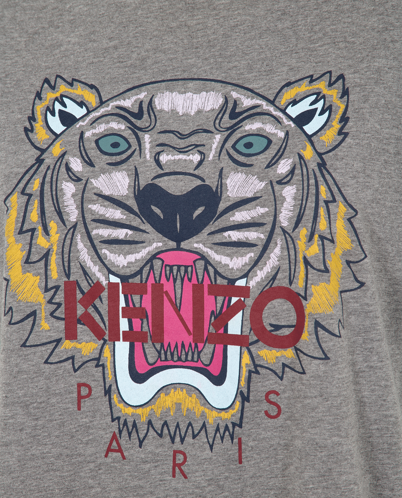 Kenzo Tiger T-Shirt, &pound;70, Clothing, Grey, Cotton, Other view