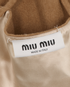 Miu Miu Raw Edge Crop Top, &pound;320, Clothing, Beige, Viscose, Other view