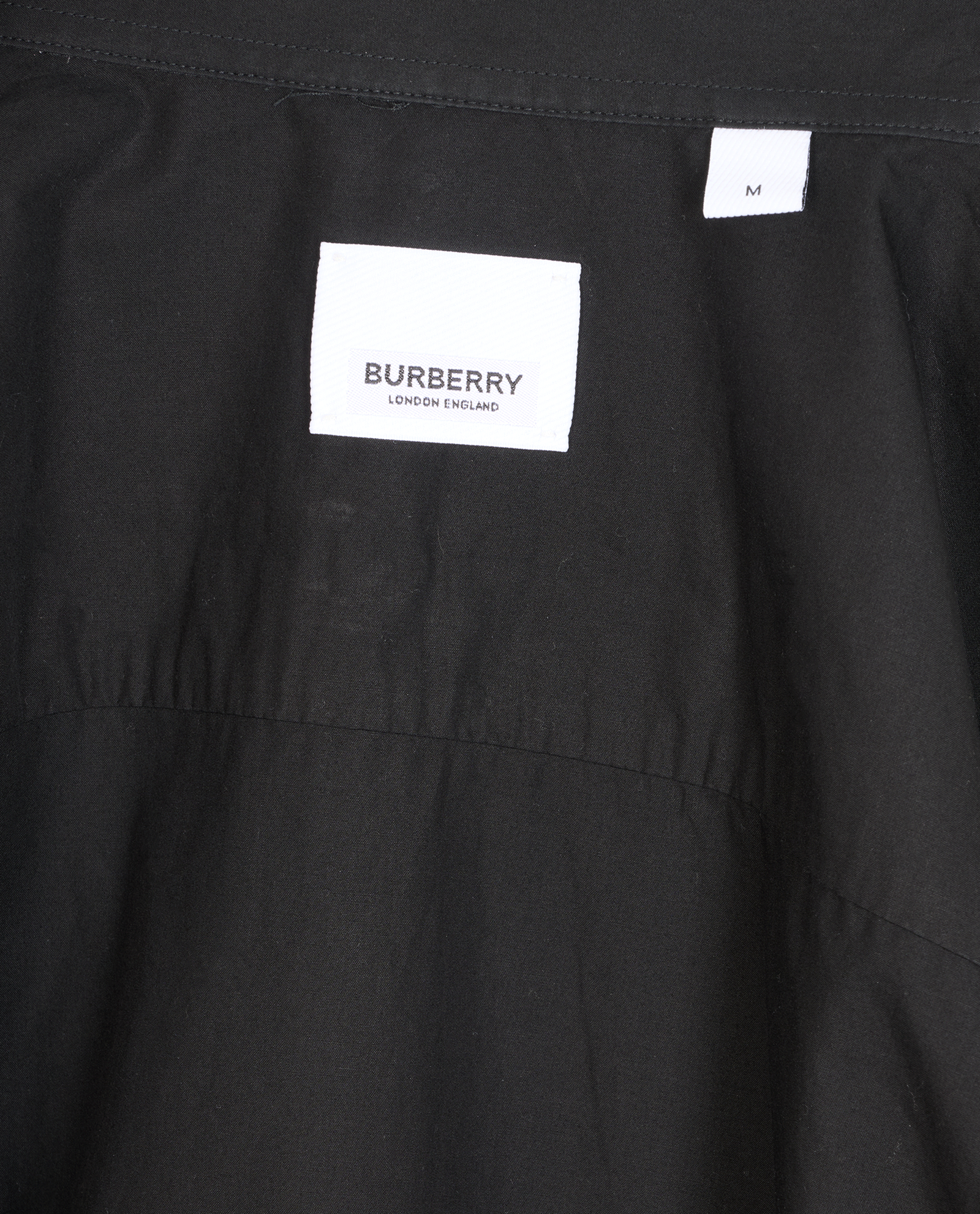 Burberry Logo Shirt, &pound;120, Clothing, Black, Cotton, Other view