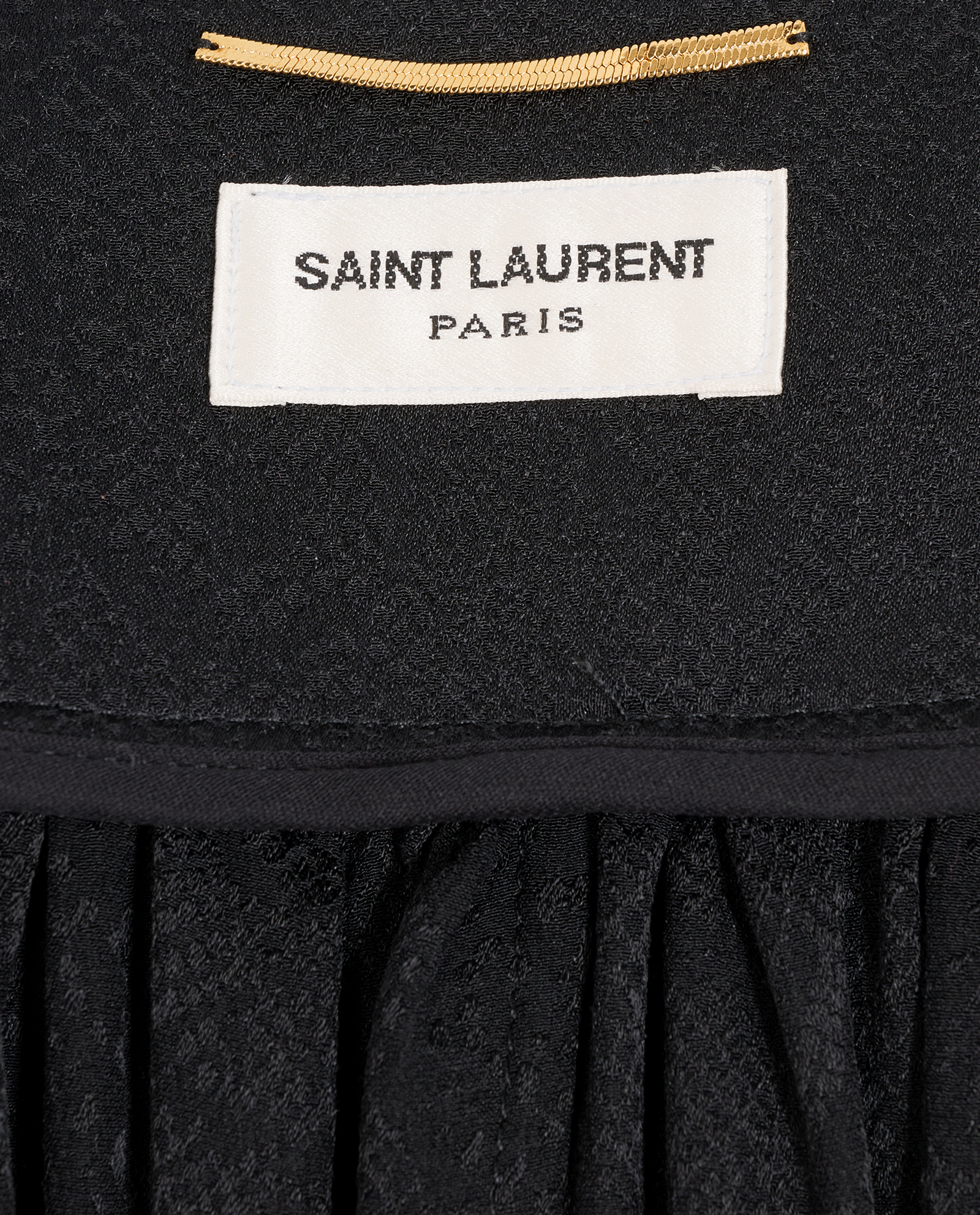 Saint Laurent Braided Button Blouse, &pound;350, Clothing, Black, Silk, Other view