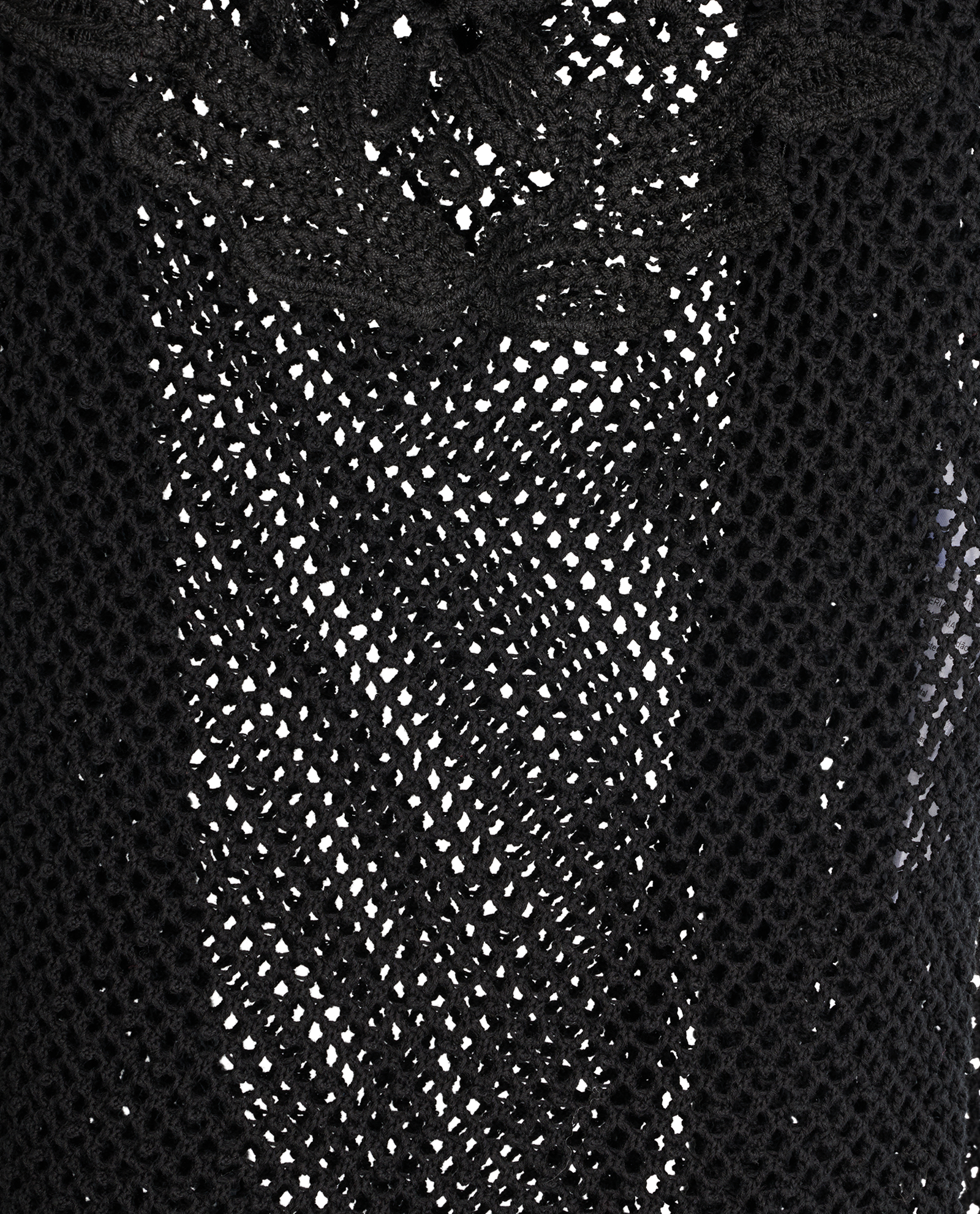 Christian Dior Crochet Top With Camisole, &pound;230, Clothing, Black, Cotton/Silk, Other view