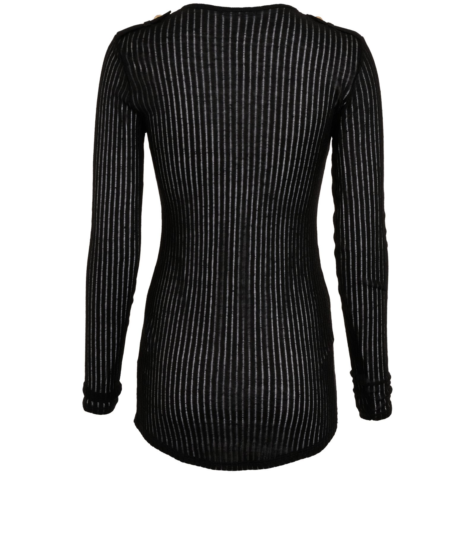 Balmain Knit Top, &pound;110, Clothing, Black, Linen, Back view