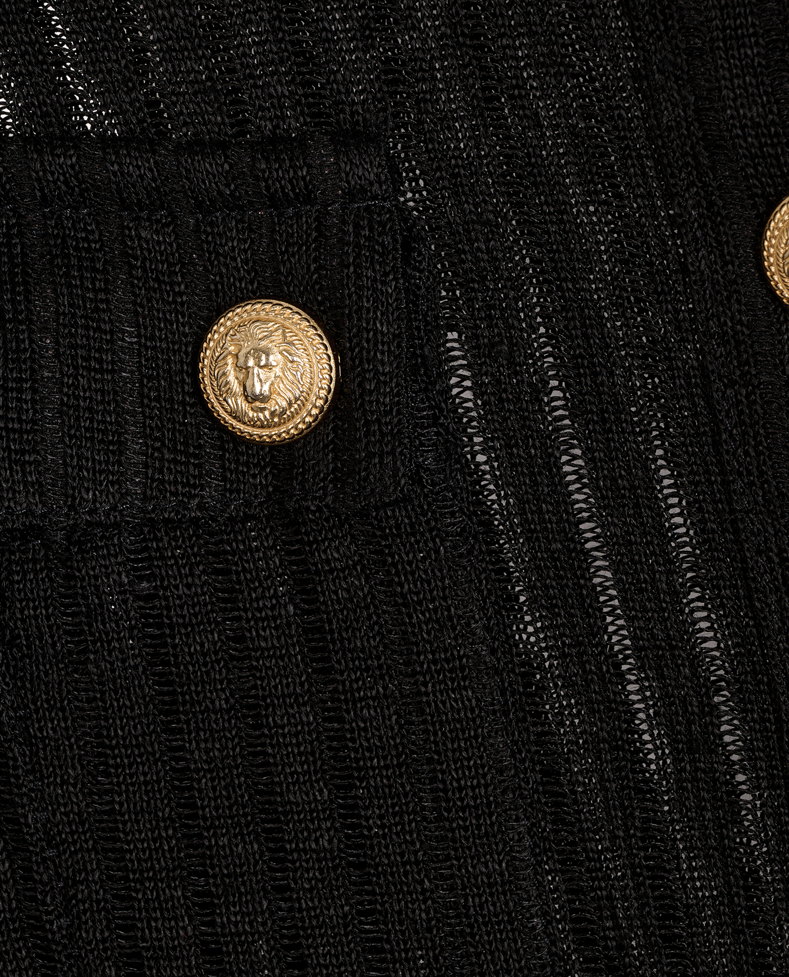 Balmain Knit Top, &pound;110, Clothing, Black, Linen, Other view