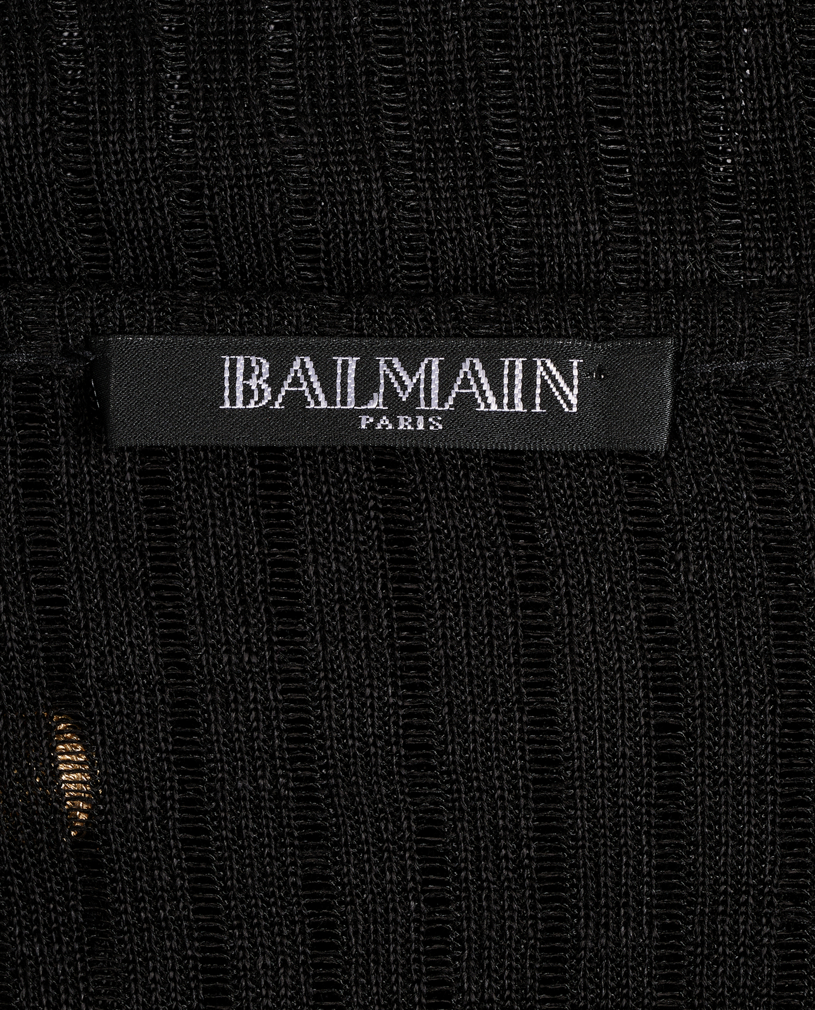 Balmain Knit Top, &pound;110, Clothing, Black, Linen, Other view