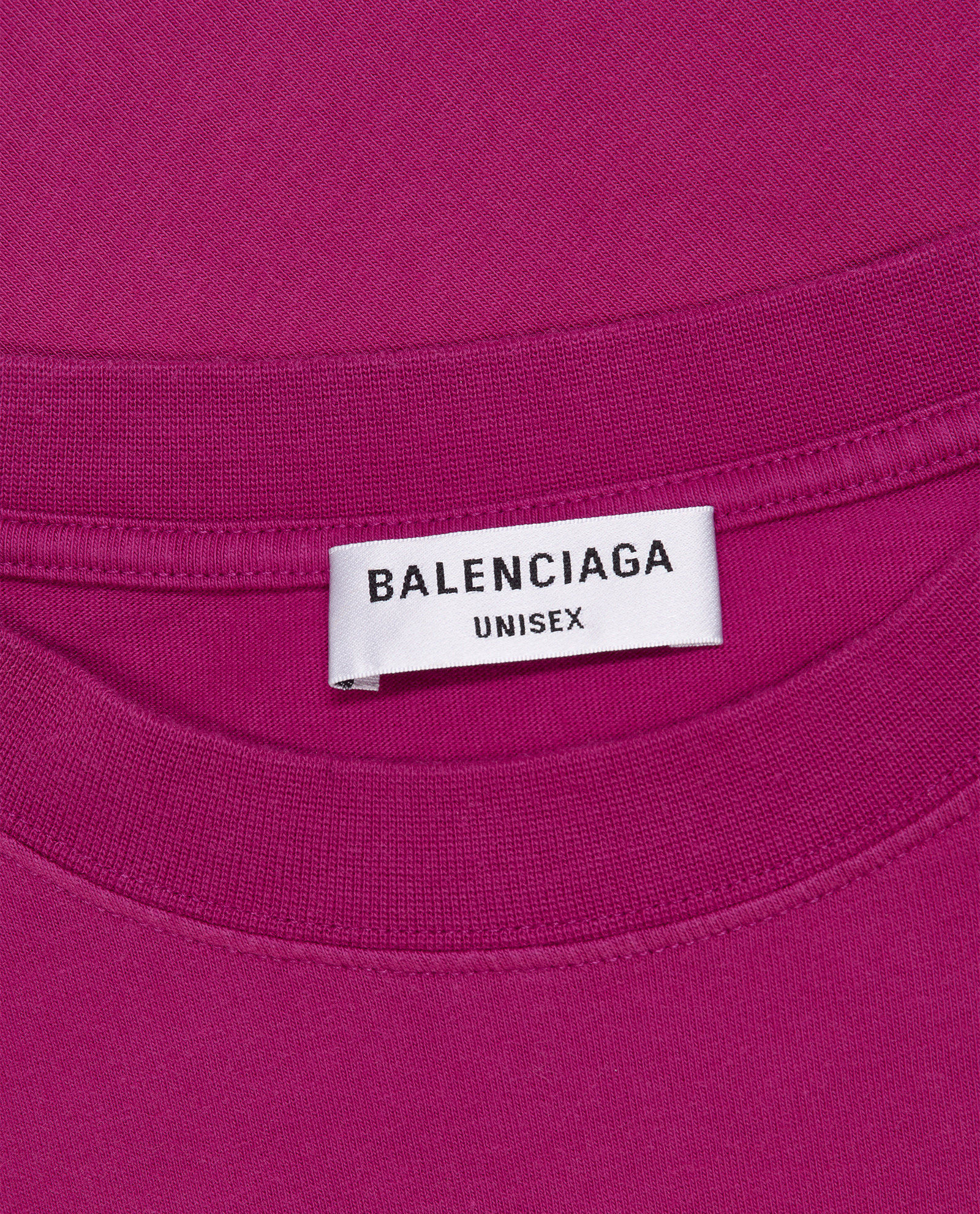 Balenciaga Distressed Graphic T-Shirt, &pound;190, Clothing, Purple, Cotton, Other view