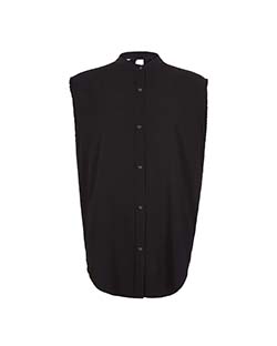 Helmut Lang Jacquard Twill Back Knot Shirt, Viscose, Black, UK L