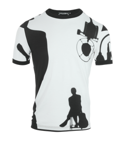 Dolce & gabbana T-shirt, Cotton, Black/White, Sz M, 2*