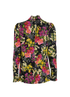 Dolce & Gabbana Floral Blouse, &pound;150, Clothing, Black, Silk, Back view