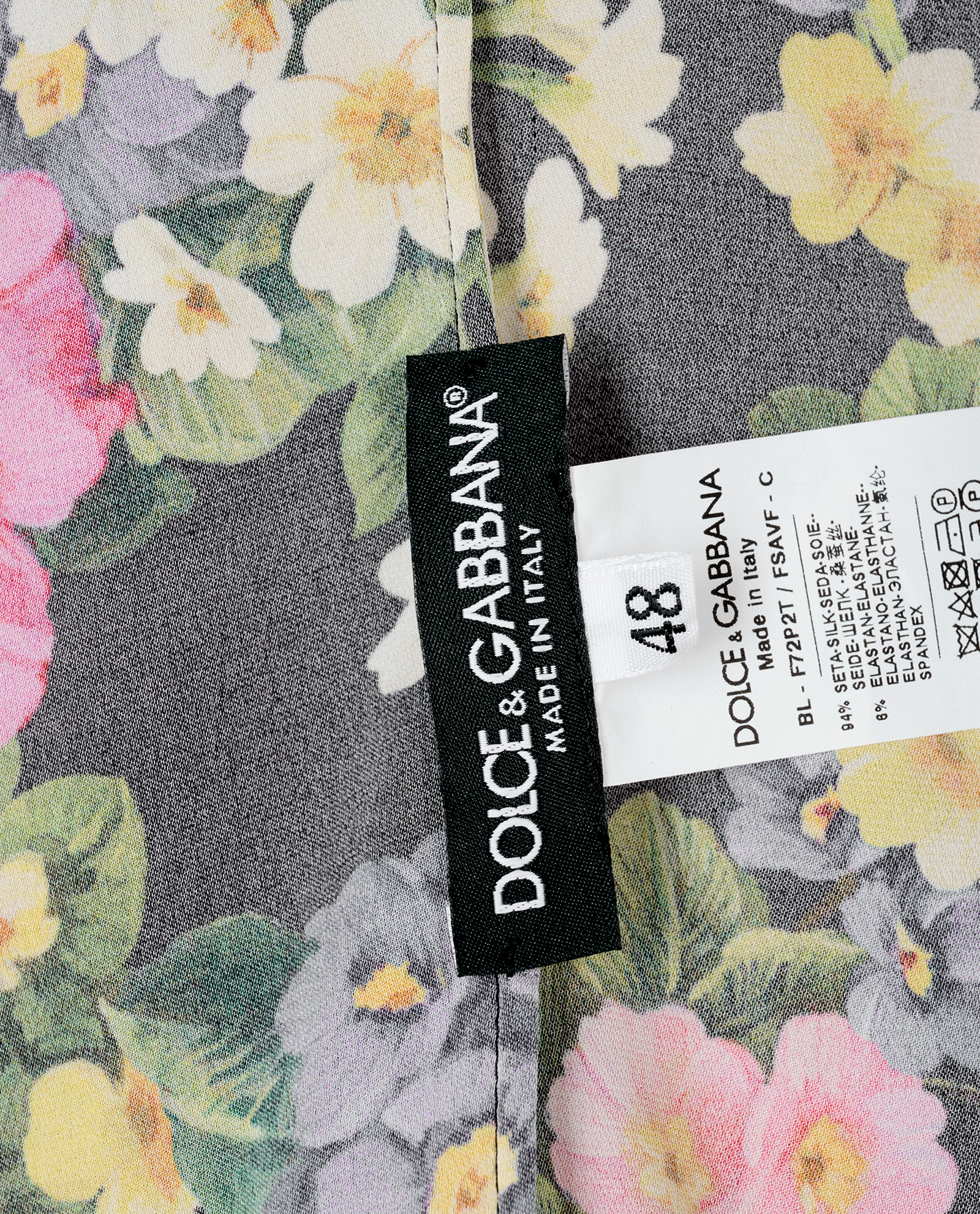 Dolce & Gabbana Floral Blouse, &pound;150, Clothing, Black, Silk, Other view