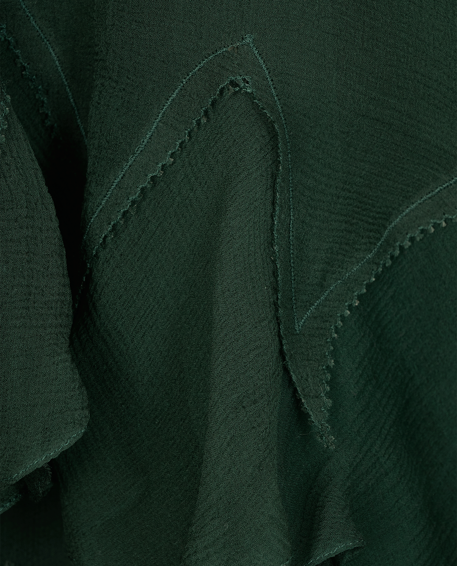 Chloe Ruffles Blouse, &pound;210, Clothing, Green, Silk, Other view