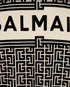 Balmain Classic Fit Flock T-Shirt, &pound;120, Clothing, Black/White, Cotton, Other view