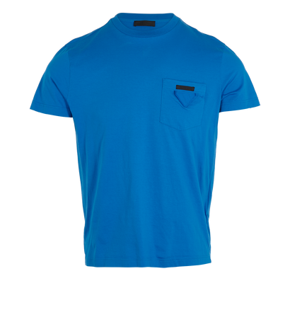 Prada Logo Pocket, &pound;120, Clothing, Blue, Cotton, Front view