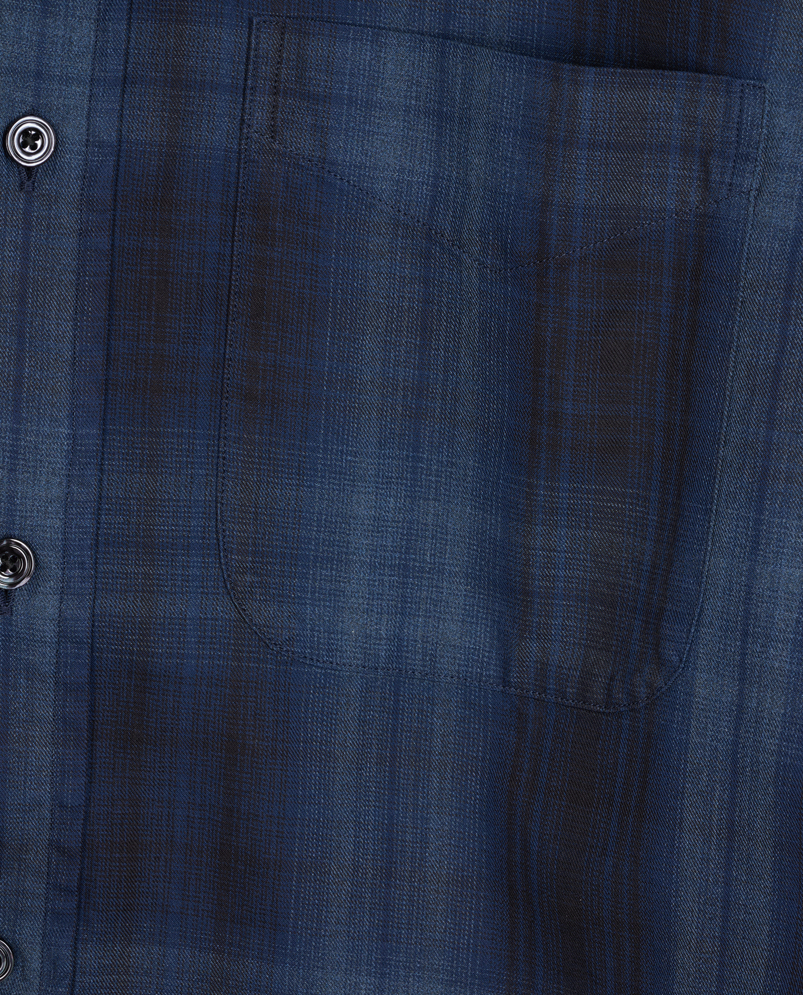 Tom Ford Plaid Button Down Shirt, &pound;150, Clothing, Blue, Cotton, Other view
