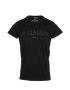 Balmain Logo T-shirt, &pound;110, Clothing, Black, Cotton, Front view