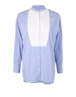 Loewe Pinstripe Shirt, Cotton, Blue/White, UK 6, 3*s