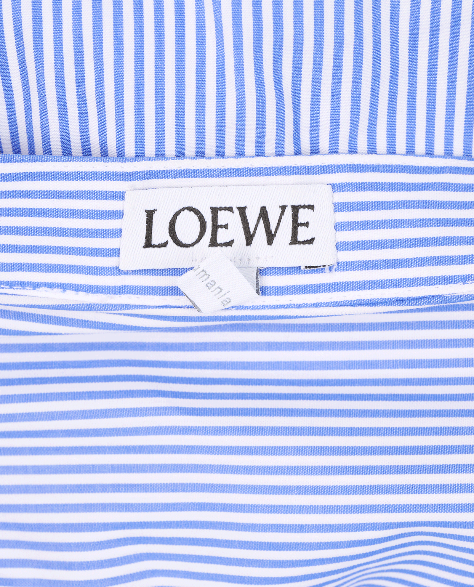 Loewe Pinstripe Shirt, &pound;140, Clothing, Blue/White, Cotton, Other view