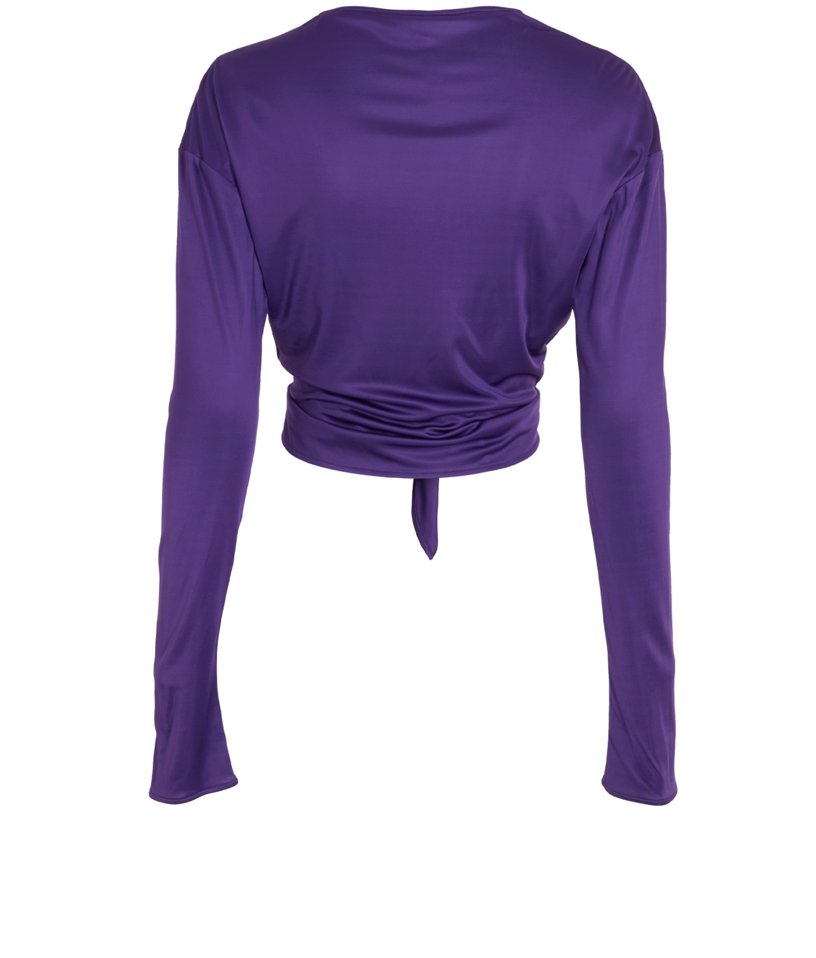 Tom Ford Wrap Blouse, &pound;110, Clothing, Purple, Viscose, Back view