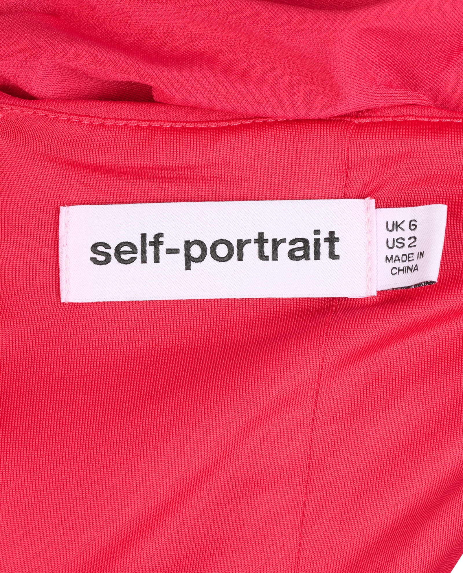 Self-Portrait Jersey Cut Out Top, &pound;60, Clothing, Pink, Polyester (Polymer), Other view