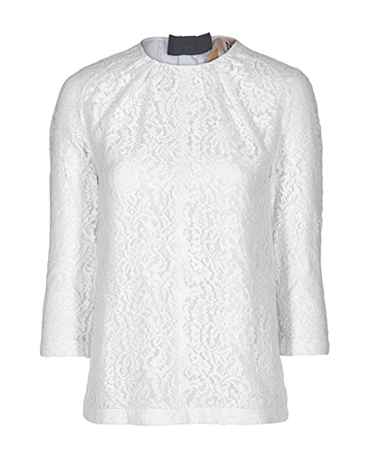 No.21 3/4 Sleeve Lace Top, front view