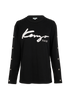Kenzo Snap-Button Details Top, &pound;50, Clothing, Black, Cotton, Front view