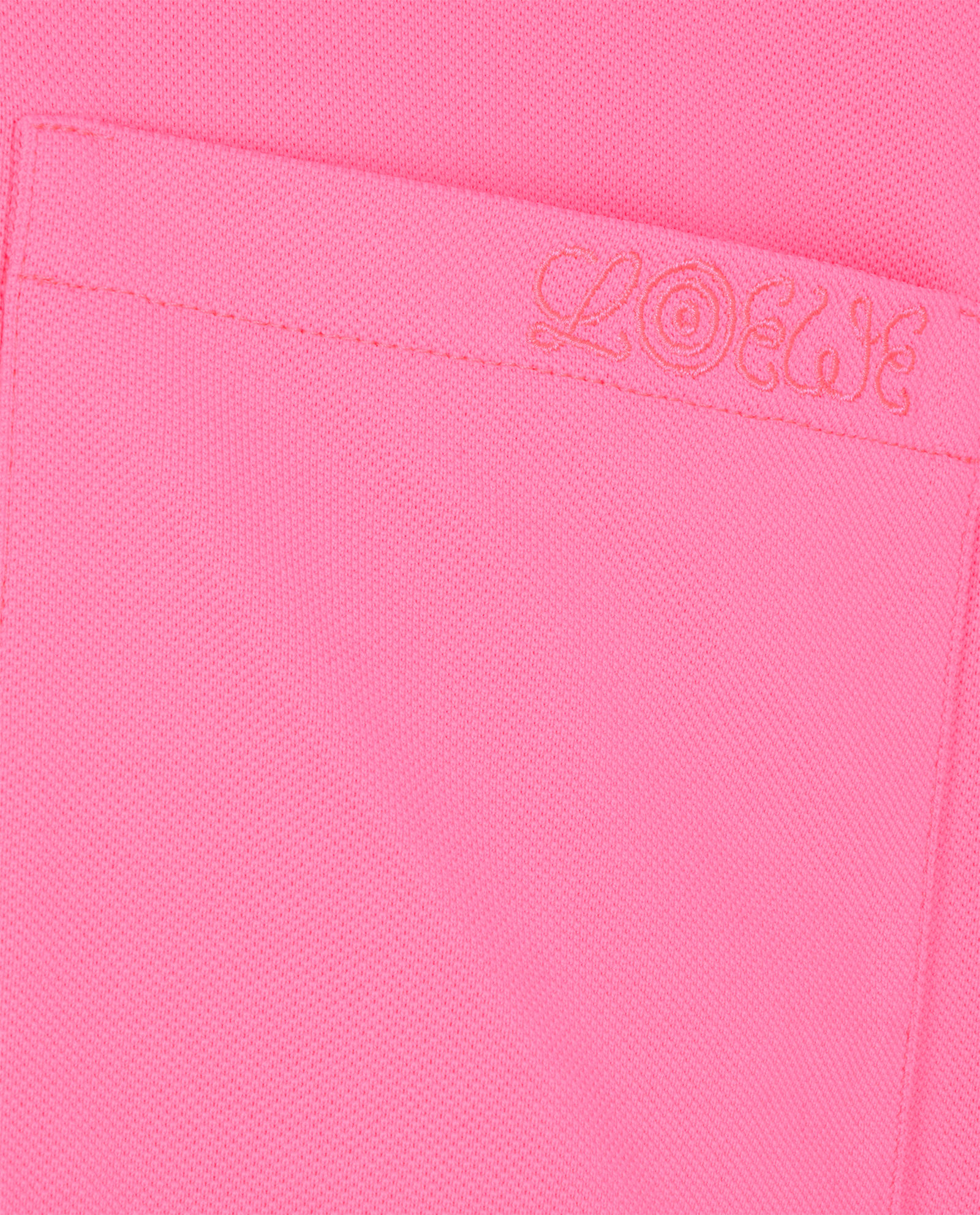 Loewe Long Sleeve Polo Shirt, &pound;230, Clothing, Pink, Polyester Mix, Other view