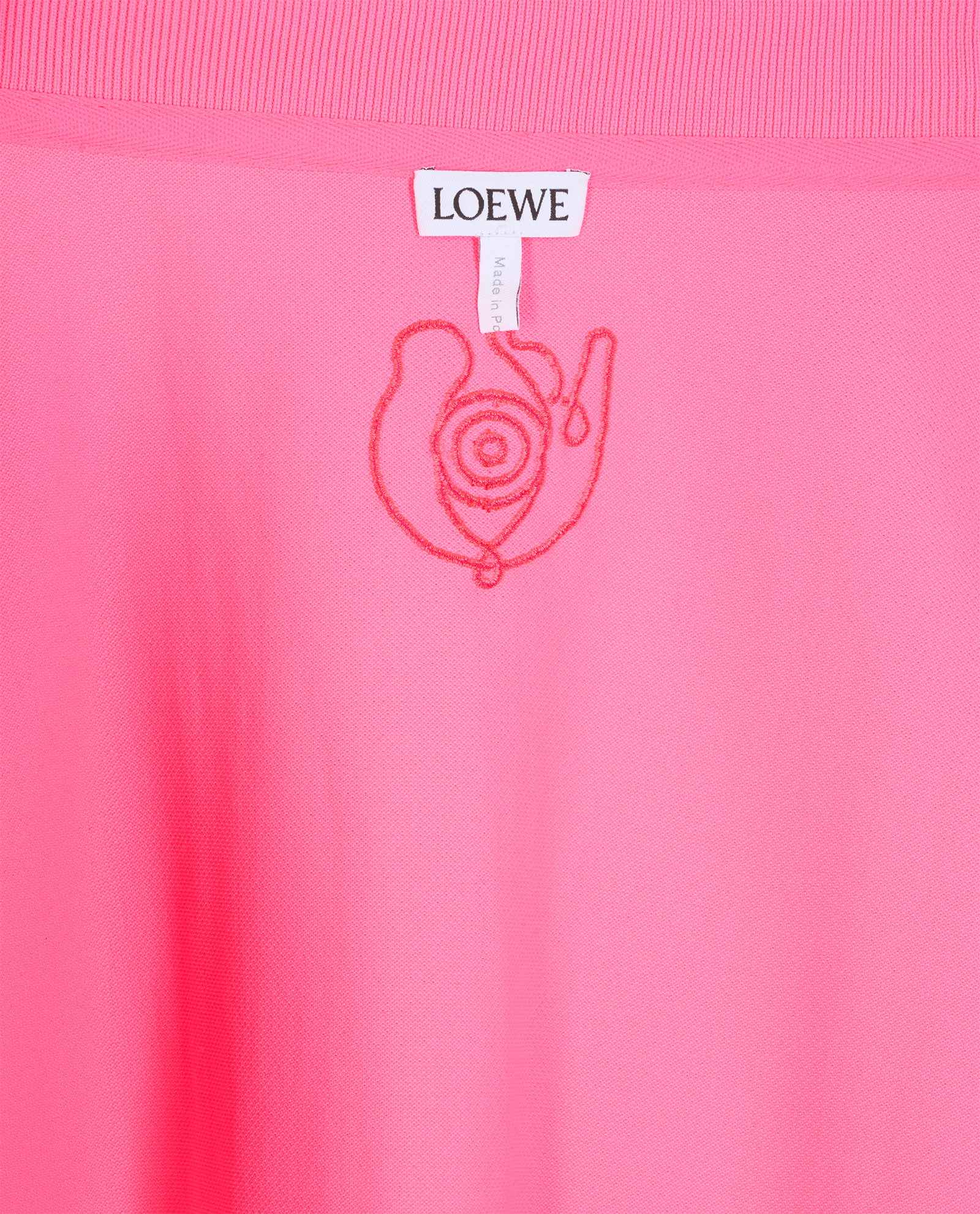 Loewe Long Sleeve Polo Shirt, &pound;230, Clothing, Pink, Polyester Mix, Other view