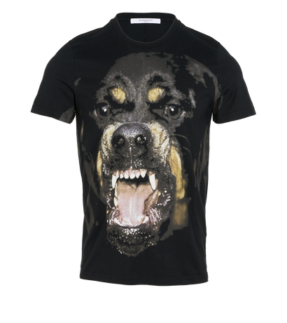 Givenchy Rottweiler T-Shirt, &pound;120, Clothing, Black, Cotton, Front view